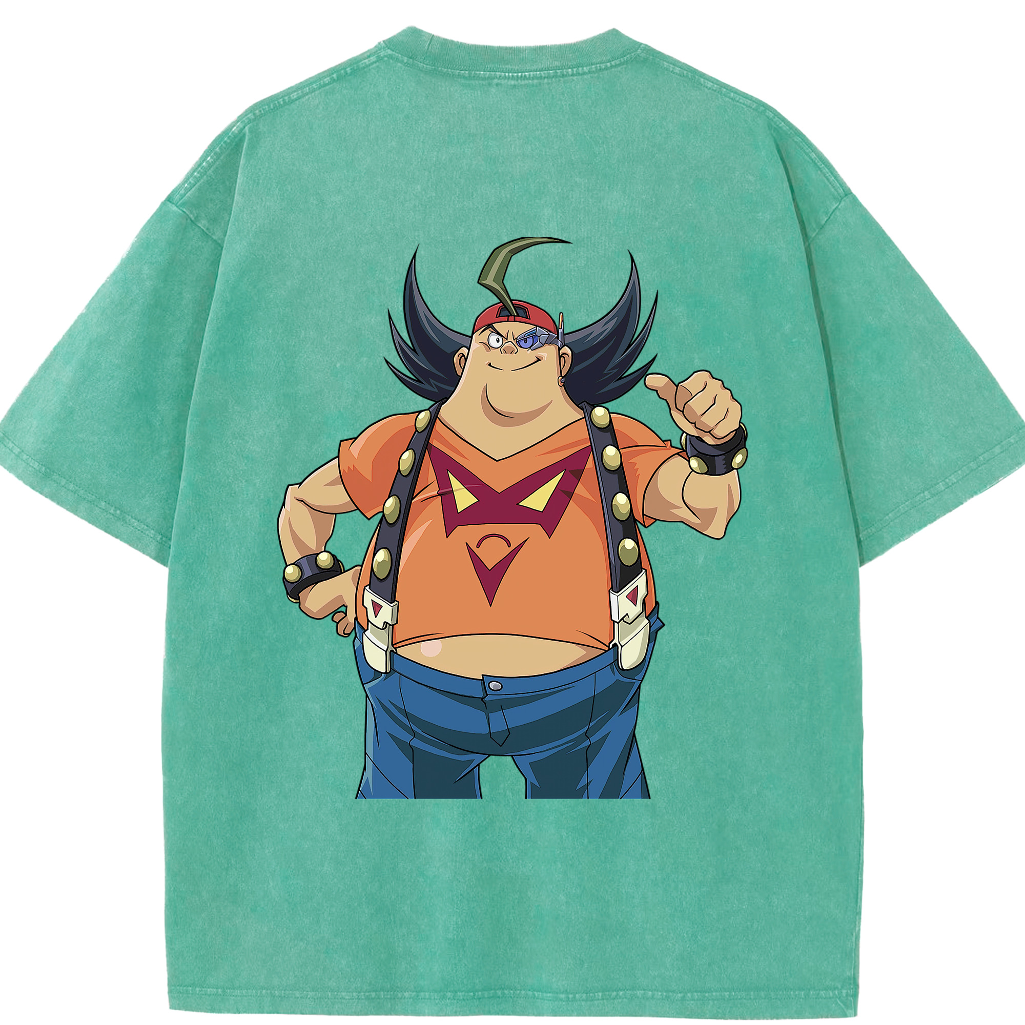 （画像用） 遊☆戯☆王 Yu-Gi-Oh! 綿100% ヴィンテージ風 半袖Tシャツ（背面プリント）